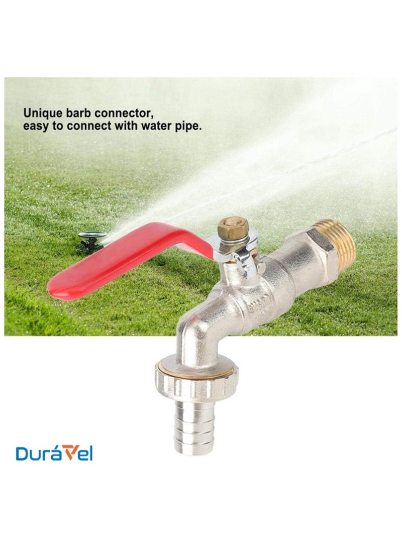درافل صمام كروي للحديقة من دورافيل، صنبور رافعة 1/2 بوصة مع موصل للحديقة، ضغط تشغيل 1.6 ميجا باسكال - Image 5