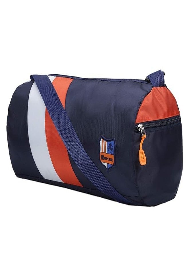 Impulse Vegas Blue 20L Polyester Duffle Bag with Adjustable Strap | Lightweight Travel & Gym Bag for Men & Women | 1 Year Warranty - Image 2