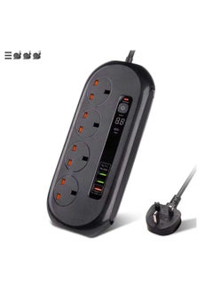 Pama BKL-16 Universal Extension Cord With 4 Universal Sockets, 3 USB ports,  1 PD Ports and 2 Meter Multicolour  - Image 3