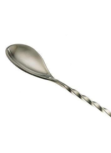 FINALITY finality Stainless Steel Twisted Design Fork Bar Spoon Cocktail Mixing Spoon Long Handle Stirring Spoon Size30cmPack of 1  - Image 2