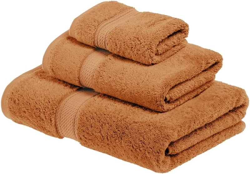 Superior 900GSM Towel Set, 3PC, Rust, 3 Piece - Image 1