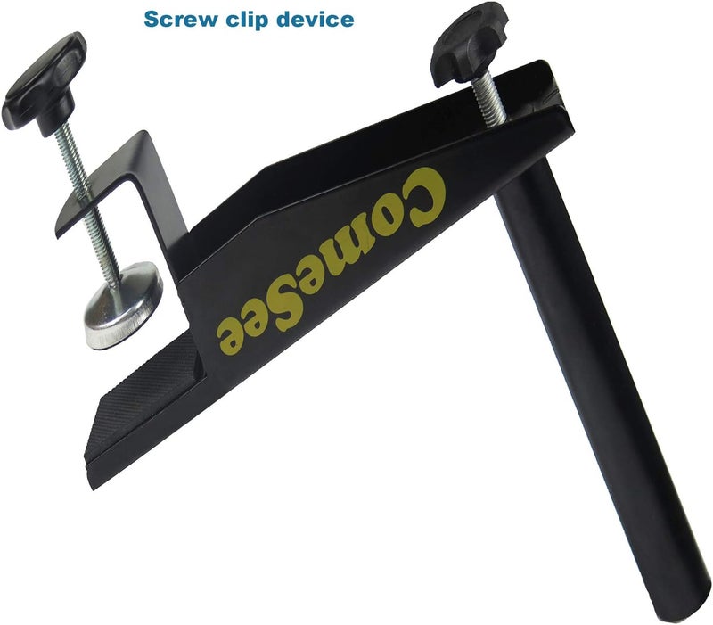 Comesee Professional Table Tennis Ping Pong Net Post Set Strength Screw Clamp with Net Clip Insert, 1.5 Inch Width Grip Holder, Tension and Height Adjustable Easy Set Up (Black) - Image 5