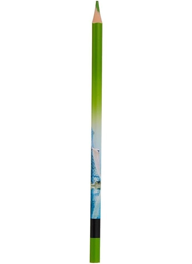 Maped - Triangular Color Pencils For Easy And Comfortable Grip and Maped 852000 - Egonomic Three-Sided Pencils Black'Peps Energy with Eraser Head - HB Medium - x12 Pens, Pack of 2 & Maped Emirates Coloring Pencil Pack Of 1 - Image 1