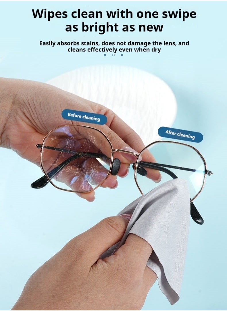 Healife Microfiber Cleaning Cloth - Multi-functional for Glasses, Phones, Jewelry, and More (BLUE)  - Image 2