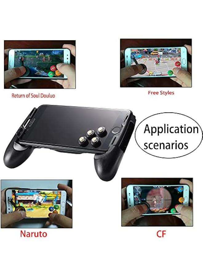 طقم مكون من قطعتين من أدوات التحكم في الألعاب ببجي ، و2 زر شاشة تعمل باللمس وعصا تحكم للهاتف المحمول والكمبيوتر اللوحي - Image 4