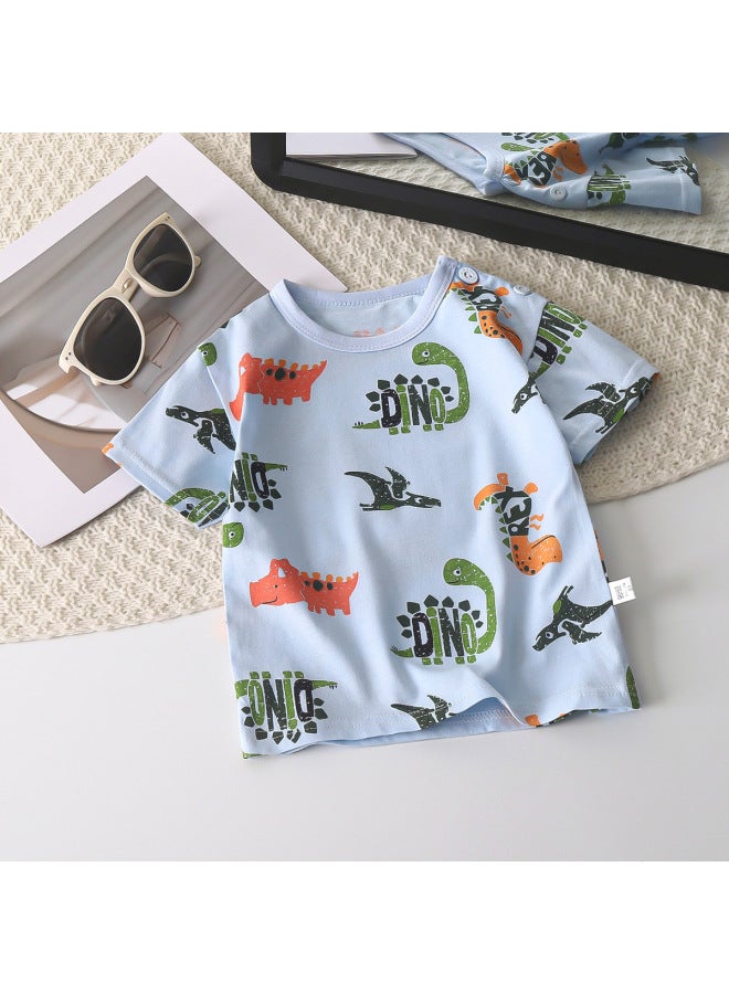 Children's Short-sleeved T-shirt Cotton New Children's Summer Baby Clothes Boys' Thin Girls' Top Summer Children's Clothing