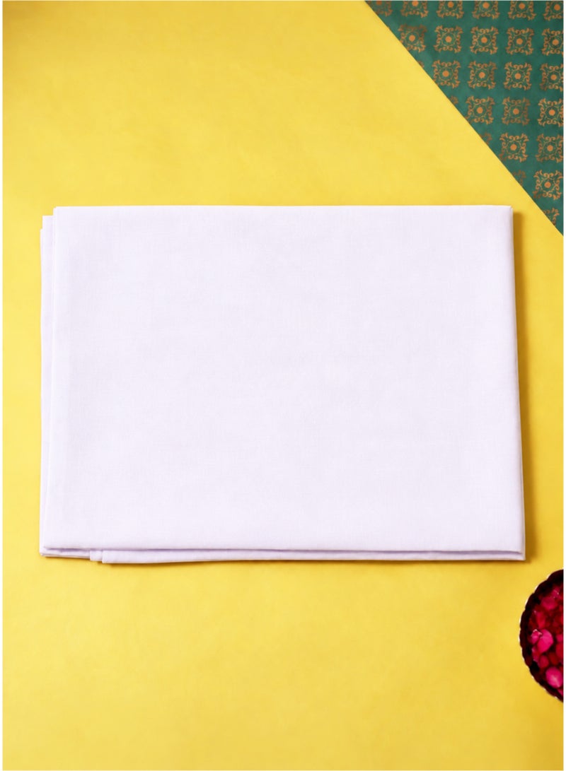 Madhoor White Pure Cotton Pooja Cloth for Pooja, Deity Covering, Altar Preparation & Religious Ceremonies, 1.25 Yards, 1 Piece - Image 3