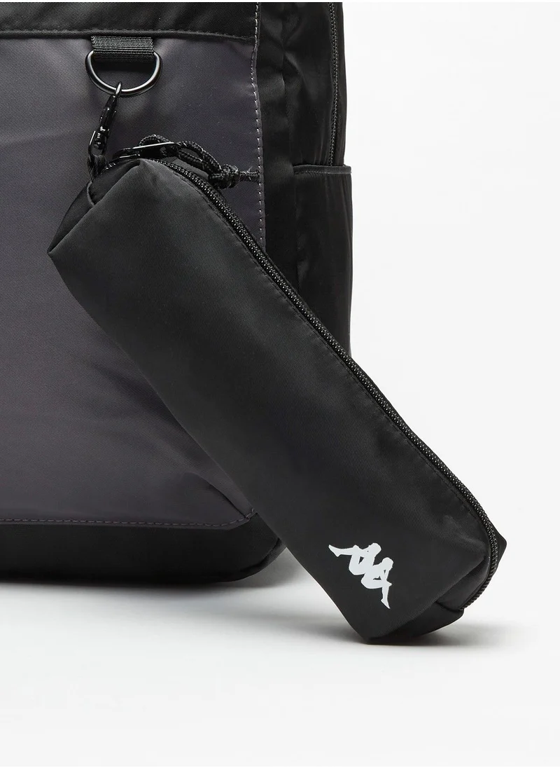 كابا Logo Print Backpack with Pencil Case