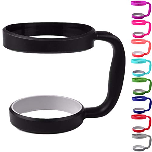STRATA CUPS 30 oz Tumbler Handle - Available For 30 oz YETI Tumbler, OZARK TRAIL, Rambler Tumbler- BPA free (Black) - Image 1