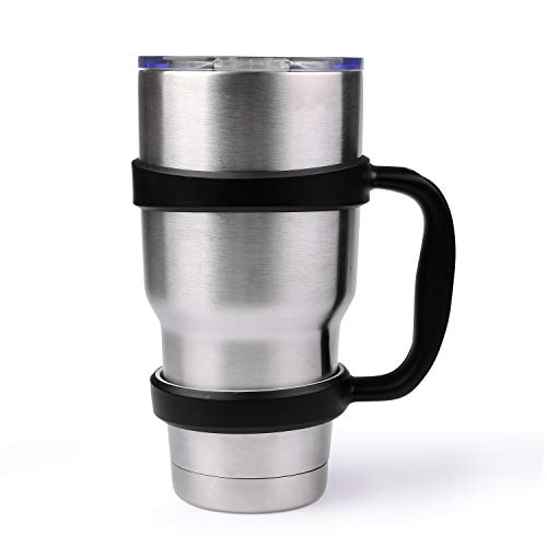 STRATA CUPS 30 oz Tumbler Handle - Available For 30 oz YETI Tumbler, OZARK TRAIL, Rambler Tumbler- BPA free (Black) - Image 3