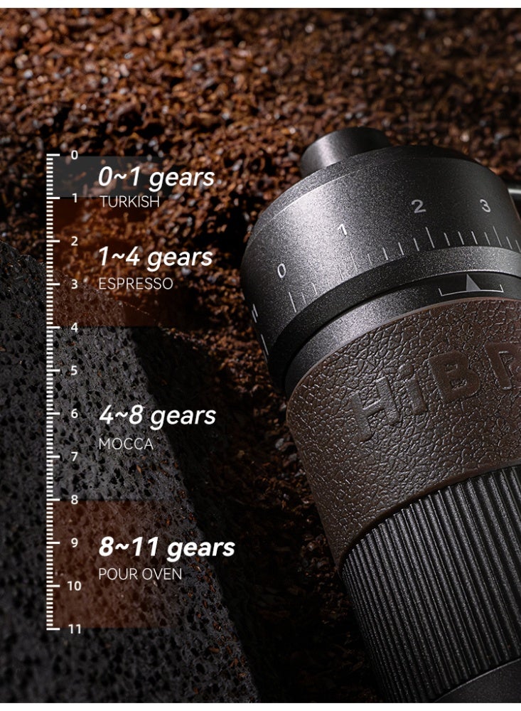 HiBREW مطحنة قهوة يدوية HiBREW محمولة عالية الجودة من الألمنيوم مع تخزين مرئي للحبوب G4B - Image 4