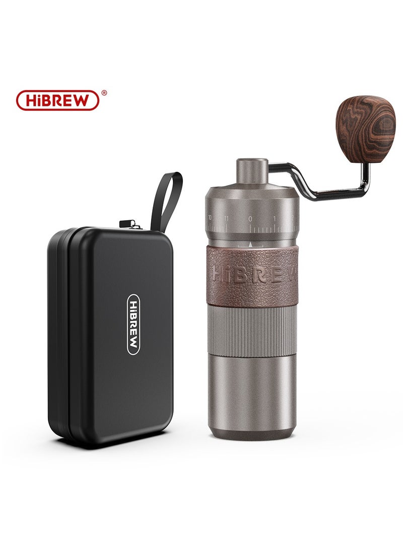 HiBREW مطحنة قهوة يدوية HiBREW محمولة عالية الجودة من الألمنيوم مع تخزين مرئي للحبوب G4B - Image 1
