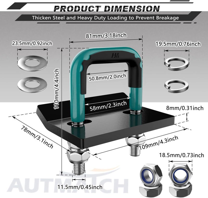 AUTMATCH Heavy Duty Hitch Tightener - Image 4