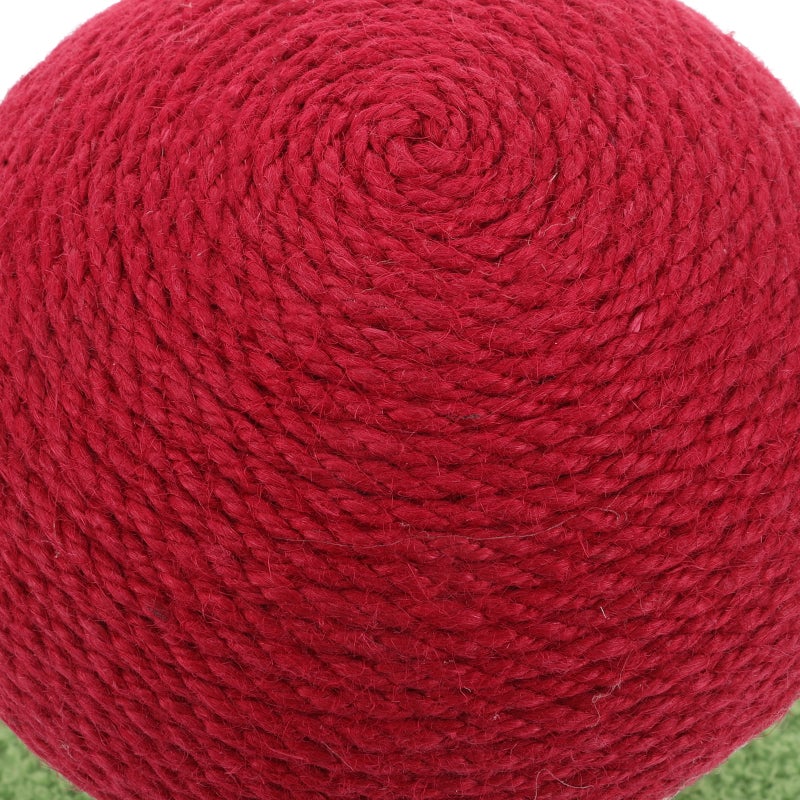 Kitten Scratcher Red Mushroom Shape Cat Scratching Post Sisal Multi-Functional Cat Toy For Indoor Cats Interactive Cat Supplies - Image 2