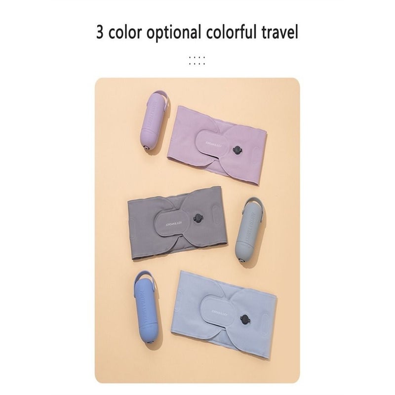 Purple Inflatable U Shaped Neck Pillow Lightweight Durable Ergonomic Travel Support - Image 4
