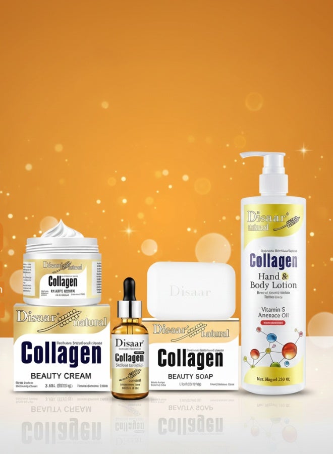 Disaar Collagen Beauty Product Set 4 In One Hand And Body Lotion Beauty Cream Beauty Soap Skin Care Whitening Moisturizing - Image 1