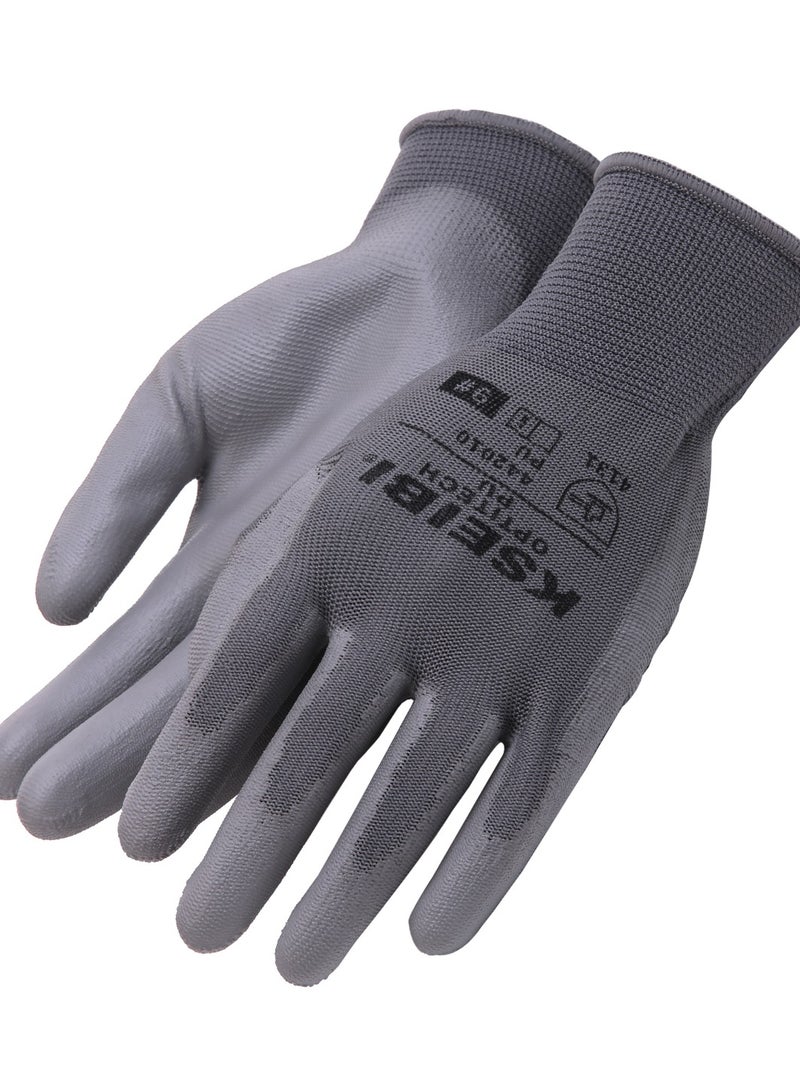 كسيبي قفازات كوشوك، مقاس صغير/8، بولي يوريثين، قفازات عمل، قبضة خفيفة ومرنة، حماية اليد ضد الجروح والخدوش الطفيفة، للرجال والنساء، مثالية للأعمال العامة. - Image 1