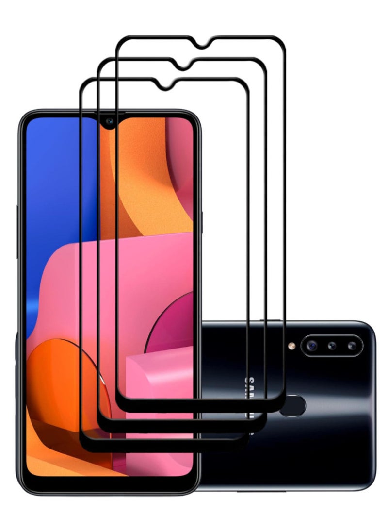 ACLIX 3 Pieces Antistatic ESD Dustproof Premium Quality High Definition Tempered Glass Screen Protector Designed For Samsung Galaxy A20s - Image 1