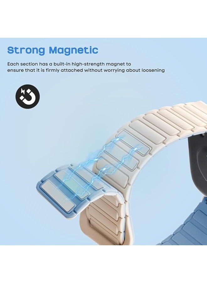 Magnetic Strap for Huawei Watch Fit 4 Pro/Fit4/Fit 3 Replacement Straps Strong Silicone, Easy to Wear, Waterproof, Sporty, Daily Wear Watchbands for Men and Women - Image 2