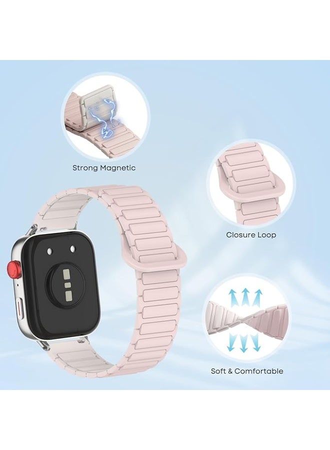Magnetic Strap for Huawei Watch Fit 4 Pro/Fit4/Fit 3 Replacement Straps Strong Silicone, Easy to Wear, Waterproof, Sporty, Daily Wear Watchbands for Men and Women - Image 1