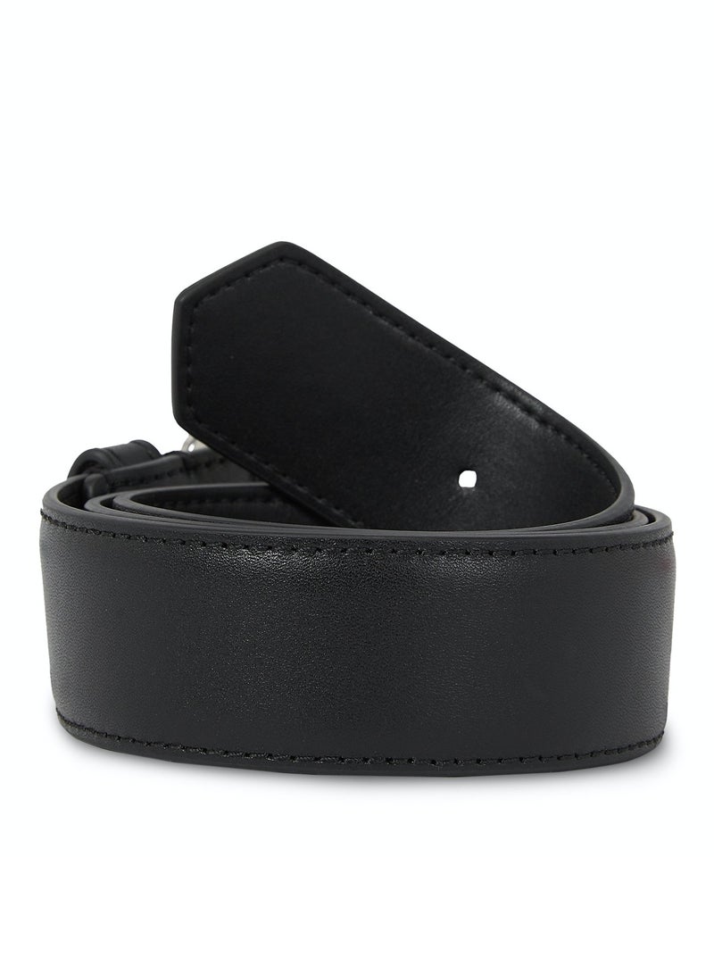 كارل لاغرفيلد حزام كارل لاغرفيلد الجلدي الأسود للنساء - Image 3