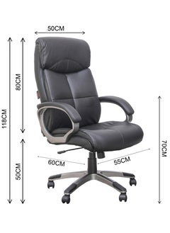 Stylish Design Office Chair High Back Computer Desk Chair, PU Leather Adjustable Height Modern Executive Swivel Task Chair. Fundamentals Big & Tall Swivel PU Leather Soft Office and Gaming Chair, Ergonomic Office Chair with Padded Armrests and Lumbar Support (Black)Arfan - pzsku/Z56C734792F8CFA254153Z/45/_/1729157259/259c185c-b76c-48e0-be77-ae09e4c33aed