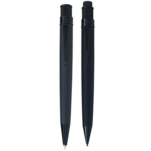 Retro 51 Tornado Pen & Pencil Set Stealth - Image 1