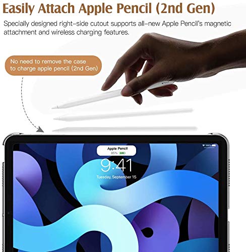 MOCA for iPad Air 11 Inch Case (M3/M2-2025/2024), iPad Air 5th Generation 2022/4th Gen 2020 10.9 Inch, Slim Hard Translucent Back Cover, Support Auto Wake/Sleep - Image 2