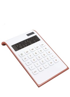 SYOSI Rose Gold Calculator 10 Digits Solar Battery Basic Office Calculato  - Image 1