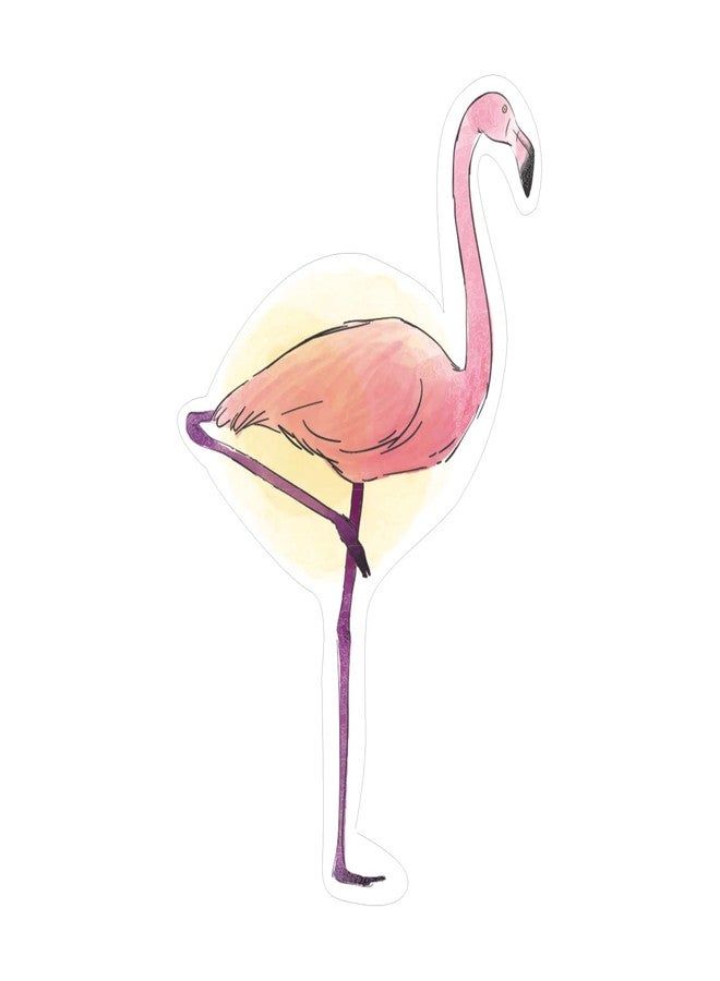 PrettyurParty PRETTY UR PARTY Flamingo Theme Paper Cutouts for Birthday Parties, Flamingo Supplies décor, Tropical Birthday Decoration, Cutouts for Classroom, Bedroom –Multicolour (10 pcs) - Image 2