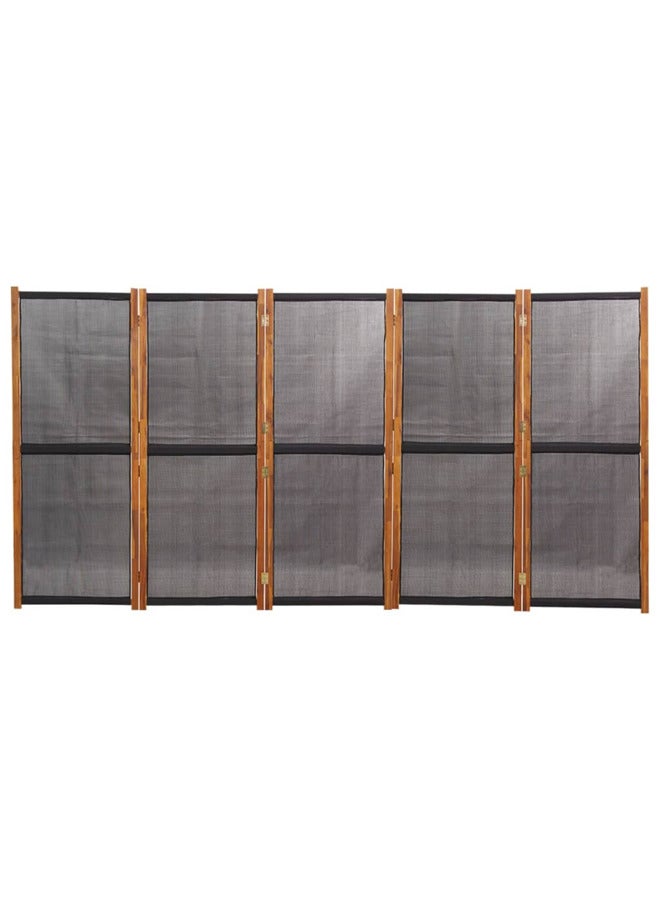 فيداكسل مقسم غرفة ذو 5 ألواح أسود 350×180 سم 319181 - Image 3