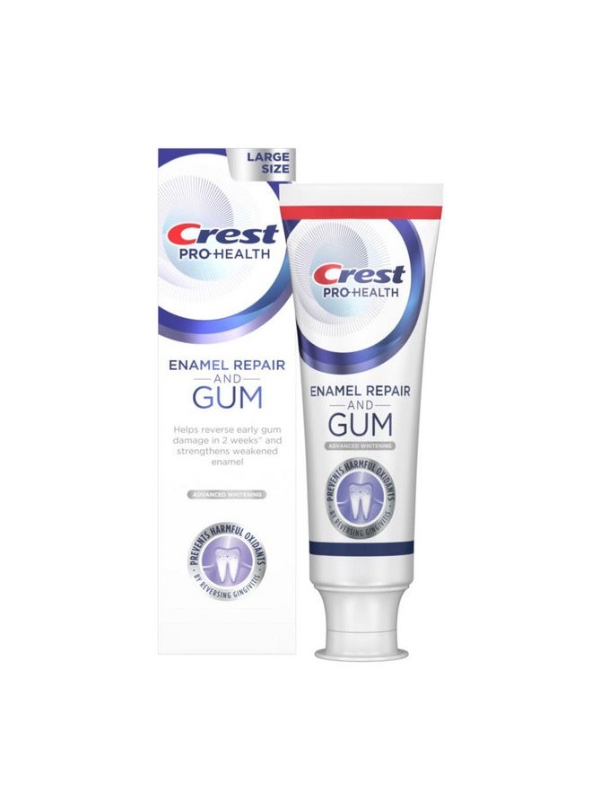 Crest Prohealth Enamel Repair And Gum Toothpaste 4.8 Oz Anticavity Antibacterial Flouride Toothpaste Clinically Proven Gum And Enamel Protection Advanced Whitening  - Image 1