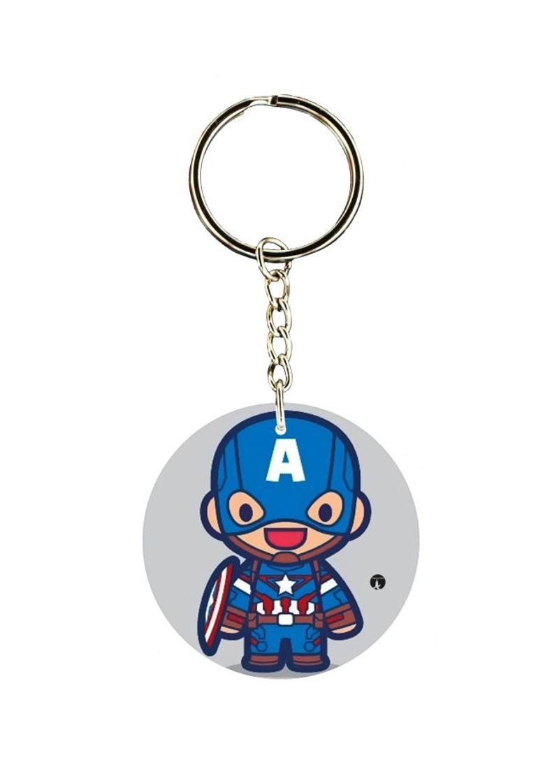 RKN Captain America Printed Keychain