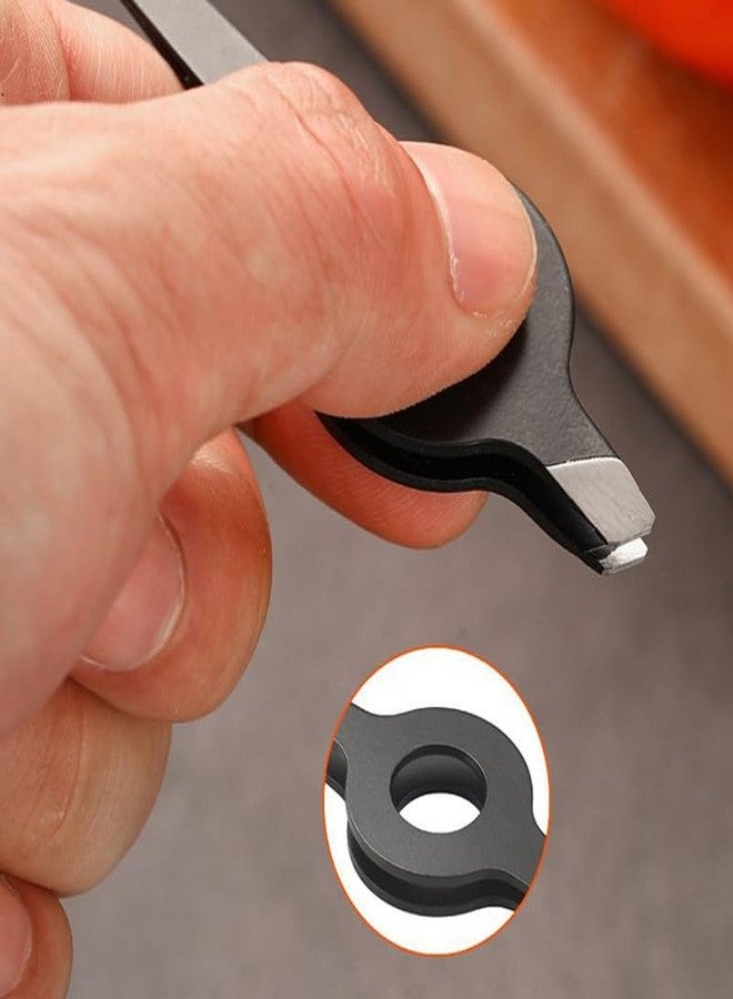 Comimark مجموعة كوميمارك من 4 قطع من الملاقط المائلة بمقبض مجوف، أداة احترافية لإزالة شعر الحواجب والوجه، أداة تجميل عملية للرجال والنساء - Image 3