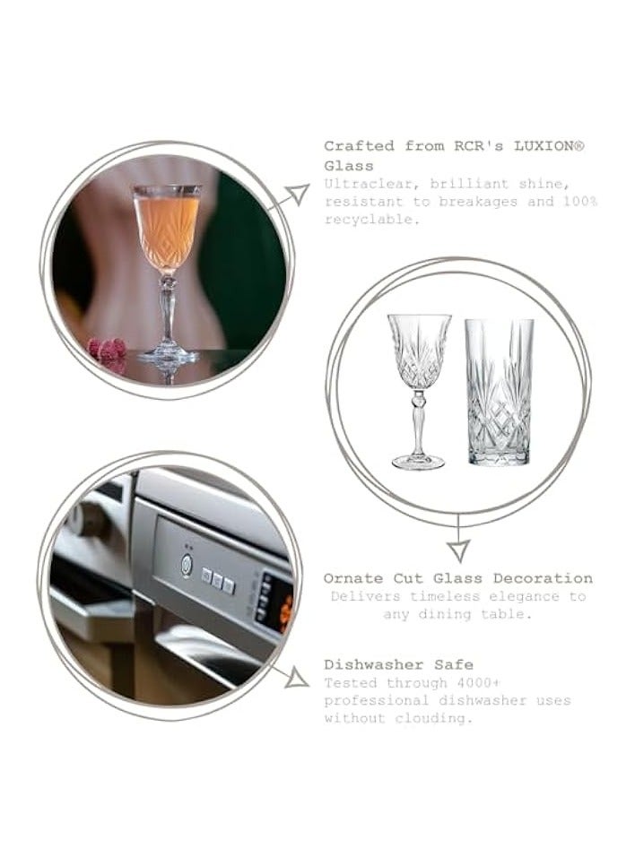 Green Tiger Crystal Short Whisky Water Tumblers Glasses, 8.05 oz, Set Of 6-Clear - Image 4