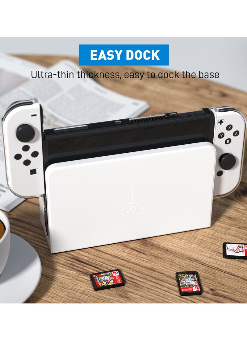 Generic - Crystal Clear Protective Case Compatible with Nintendo Switch OLED PC Material Shockproof and Scratchproof with Stand Function Cover - Image 1