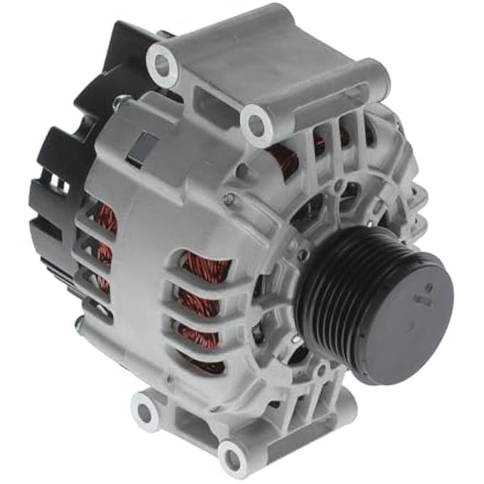 BOSCH AL0879N New Alternator - Compatible with Select Audi A3, A3 Quattro, A4, A4 Quattro, TT, TT Quattro; Volkswagen Beetle, CC, Eos, GTI, Jetta, Passat, Passat CC, Tiguan + More; 140 Amp Rating - Image 1