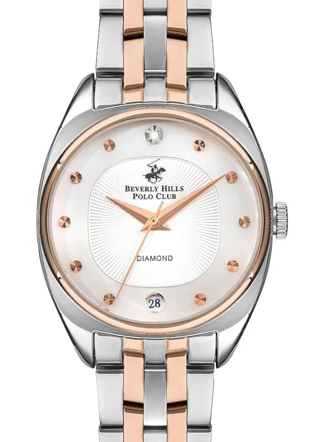 BEVERLY HILLS POLO CLUB Women'S Quartz Movement Watch, Analog Display And Metal Strap - Bp3270X.520, Silver
