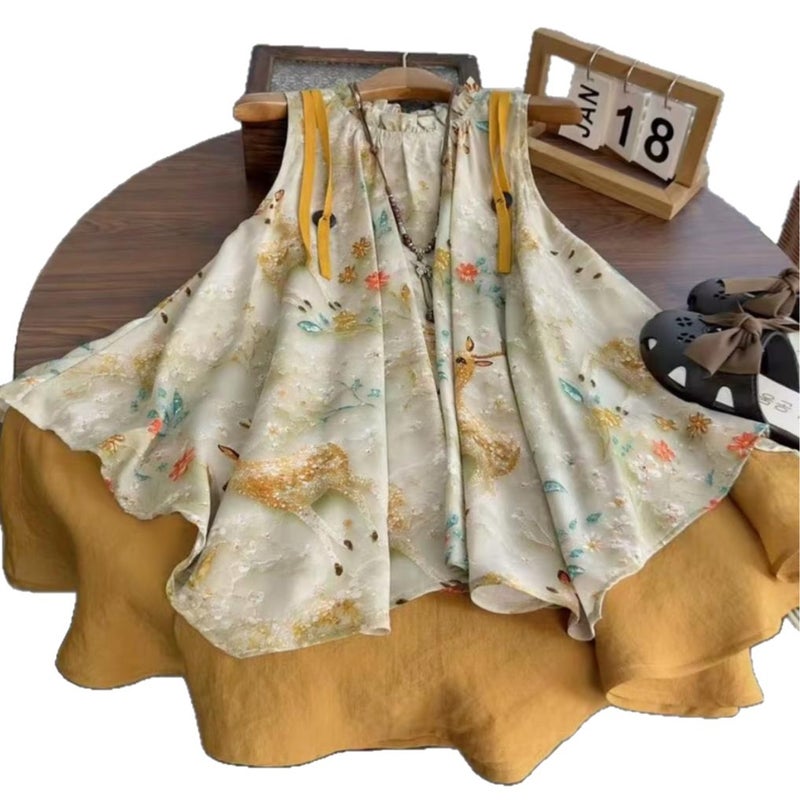 Girls Floral Print Dress - Image 5