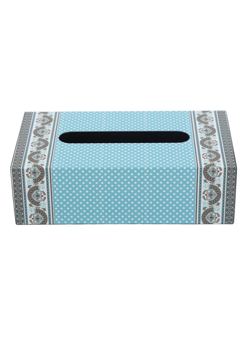 RF REINVENTION FACTORY Reinvention Factory Tissue Paper Box Holder 9 x 5 inch for Gifting Office Desks Cars Home Decor Dining Table Handcrafted Rectangular Napkin Holder Ethnic Ornament Tissue Paper Box  - Image 2