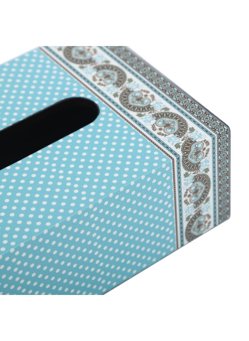 RF REINVENTION FACTORY Reinvention Factory Tissue Paper Box Holder 9 x 5 inch for Gifting Office Desks Cars Home Decor Dining Table Handcrafted Rectangular Napkin Holder Ethnic Ornament Tissue Paper Box  - Image 4