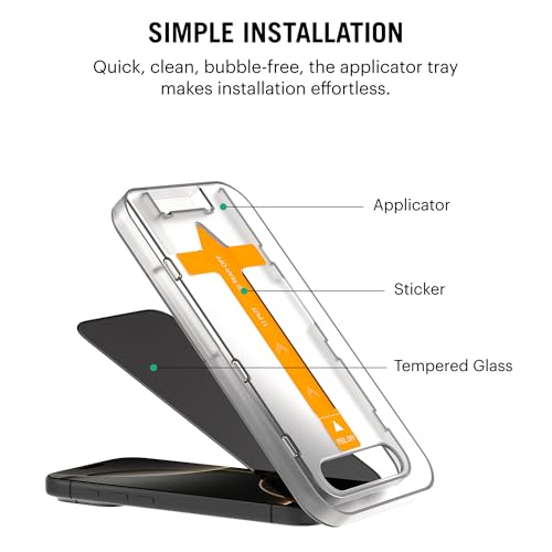 DailyObjects Sheath Privacy Screen Protector with Applicator Tray | Compatible with iPhone 16 - Image 3