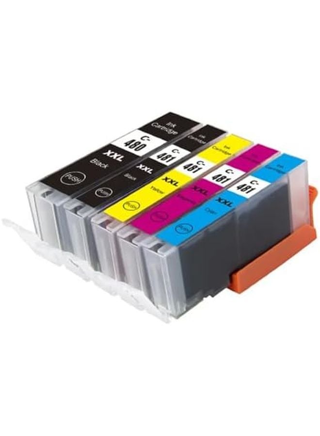 خراطيش حبر متوافقة 1 مجموعة 5 ألوان لـ TS704 TR7540 TR8540 TS6140 TS9540 TS6240 - Image 1