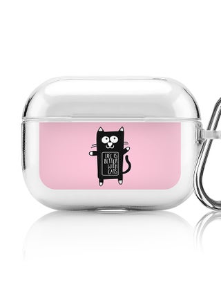 Classic Clear printed Case for Apple AirPods Pro 2nd Generation Thin Transparent Cover [Designed for Apple AirPods Pro 2nd Generation] - Life is better with cats - pzsku/Z56C7B4C85A07BA9B289EZ/45/_/1697116254/76650ace-d10d-4a32-8d6a-dd89ec721894