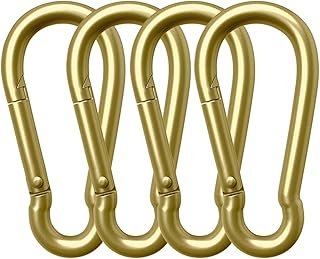 AUTMATCH AUTMATCH 3" Electrophores Coating Carbon Steel Spring Snap Hook Carabiner Link Buckle Pack Grade Heavy Duty Quick Link - Image 1