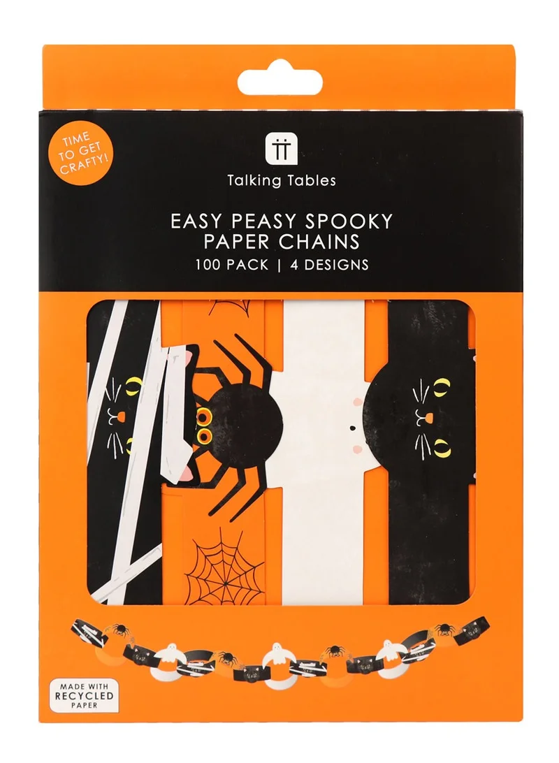 Talking Tables Halloween Calamity Coco, Die-Cut Paper Chains - 100pack
