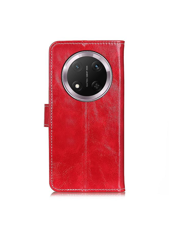 Green Tiger Case For Honor X9c Retro Crazy Horse Texture Flip Leather Phone Case - Image 4