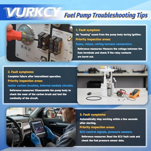 Vurkcy Electric Fuel Pump Module Assembly Compatible with 2011 2012 2013 2014 Hyundai Sonata, 2012 2013 2014 2015 Kia Optima, L4 2.4L, Replace E9120M, 546-2270, FG1527 - Image 4