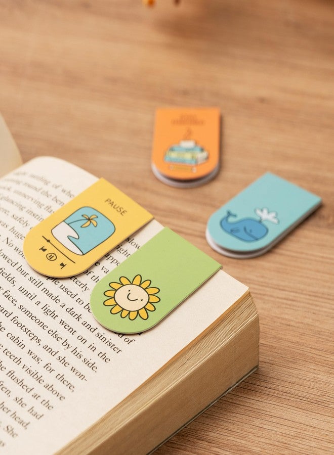 The Journal Lab Set of 4 Magnetic Bookmarks | Magnetic Page Markers| Magnetic Page Clips | Ideal Gift for Book Lover or Planner Enthusiast by The Journal Lab - Image 2