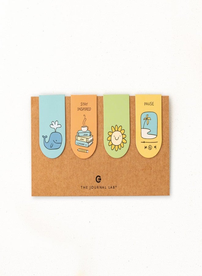 The Journal Lab Set of 4 Magnetic Bookmarks | Magnetic Page Markers| Magnetic Page Clips | Ideal Gift for Book Lover or Planner Enthusiast by The Journal Lab - Image 1